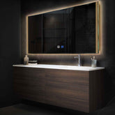 LED Spiegel Rechteckig | Touch-Schalter | Anti-Beschlag-Funktion | Warmweißes Licht - Reyze Seria Edge Model 7